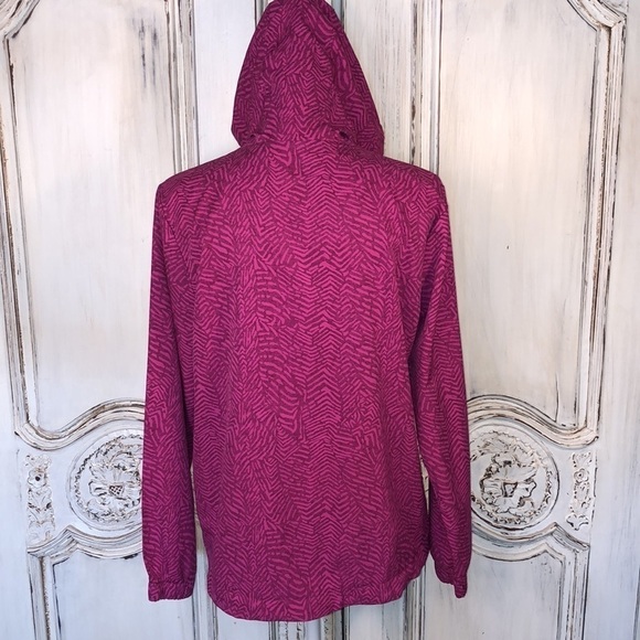 Hind Pink Chevron Graphic with Hot Lime Green Zip +  Rip Cords Athletic Jacket - Picture 10 of 15